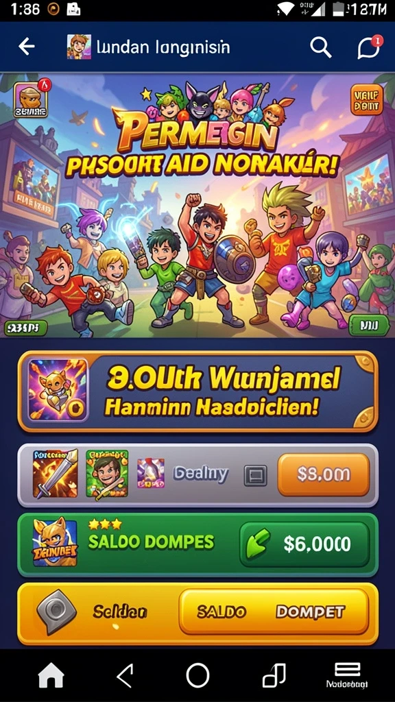 Fitur turnamen yang memungkinkan kompetisi seru dengan pemain lain.