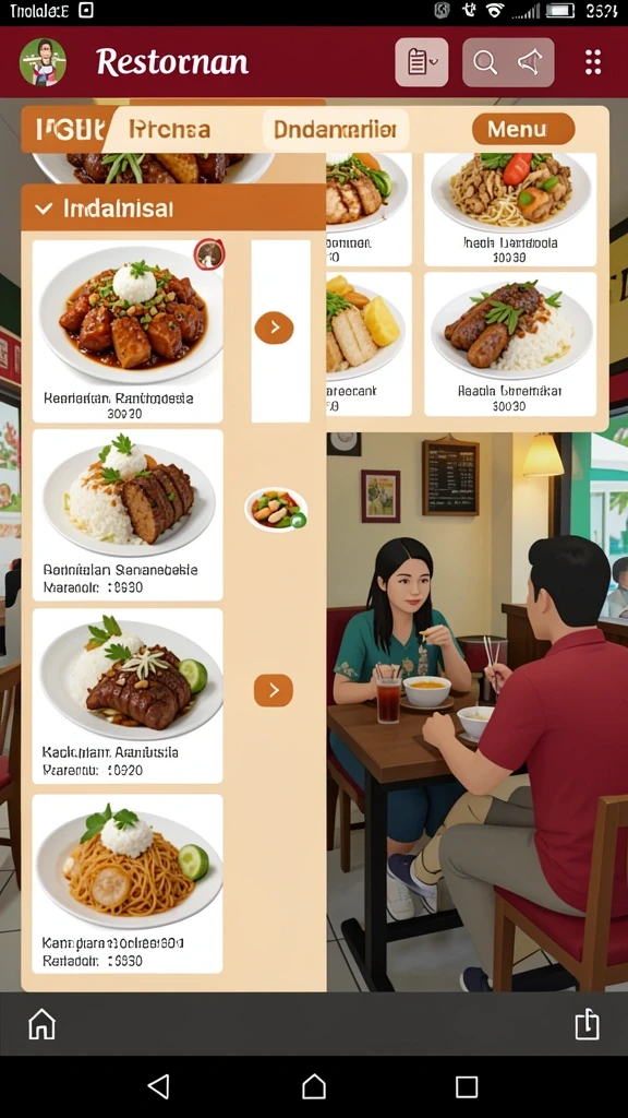 Tampilan antarmuka yang ramah pengguna.