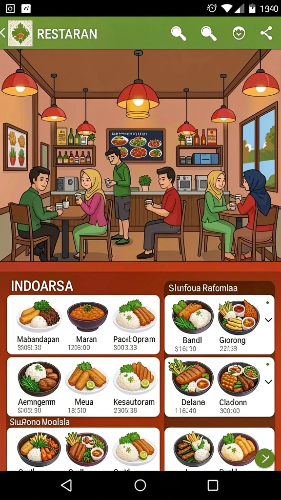 Screenshot menunjukkan antarmuka permainan yang menarik.