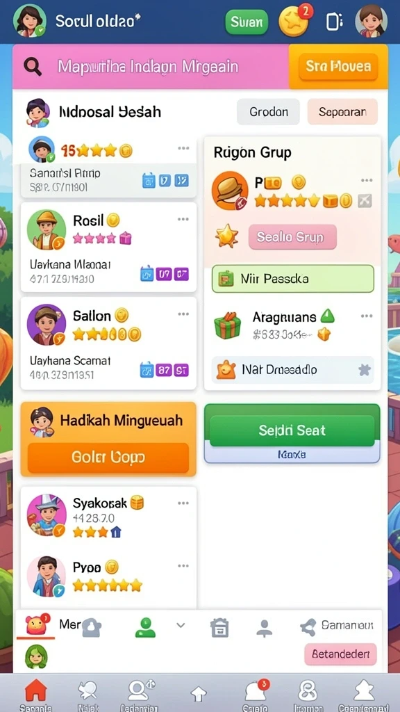 Tampilan antarmuka yang user-friendly dan menarik.