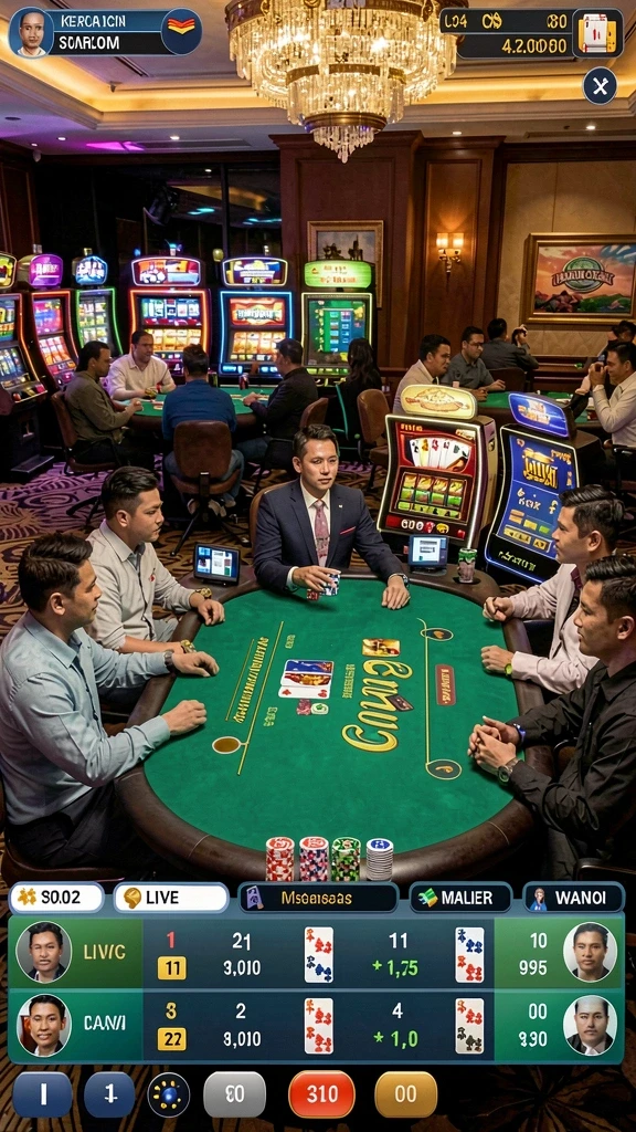 Screenshot menunjukkan grafis menawan dari game slot LAMPU777.