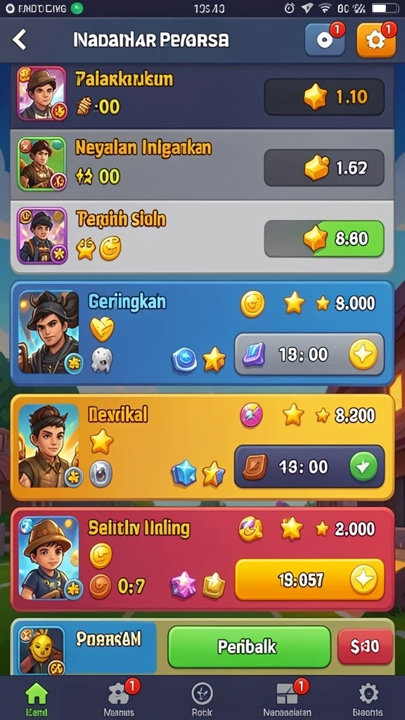 Berbagai tema permainan slot yang menggembirakan.