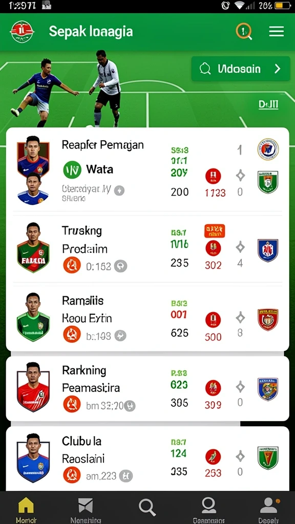 Menampilkan antarmuka utama RAJACORC yang menarik.