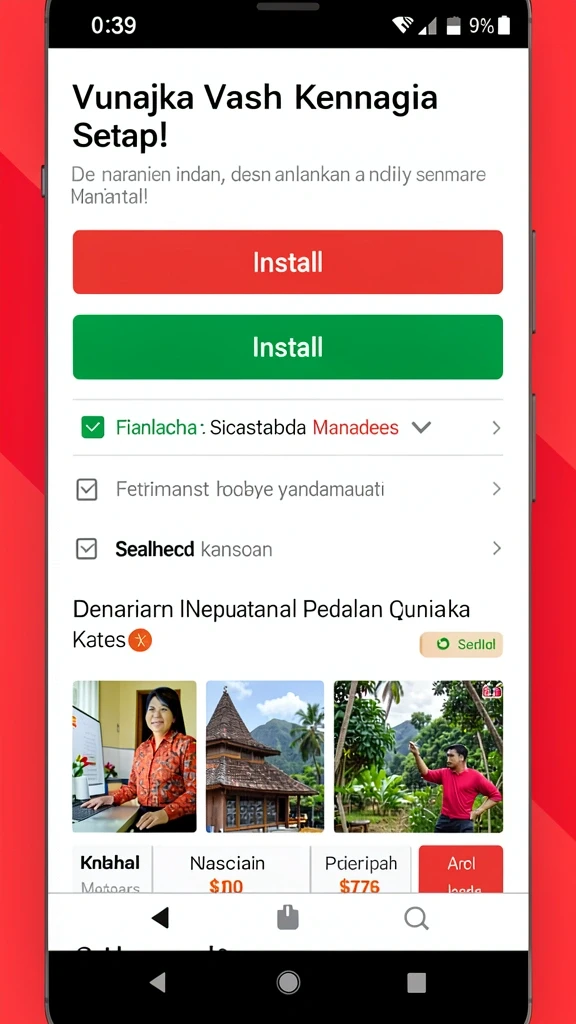 Tampilan antarmuka yang modern dan menarik.
