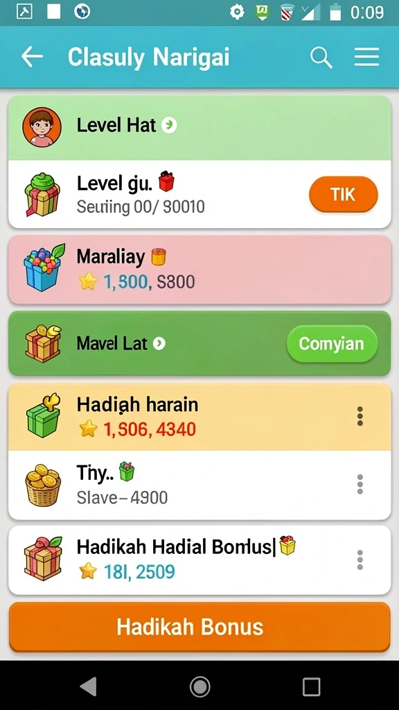 Tampilan antarmuka yang intuitif dan menarik.