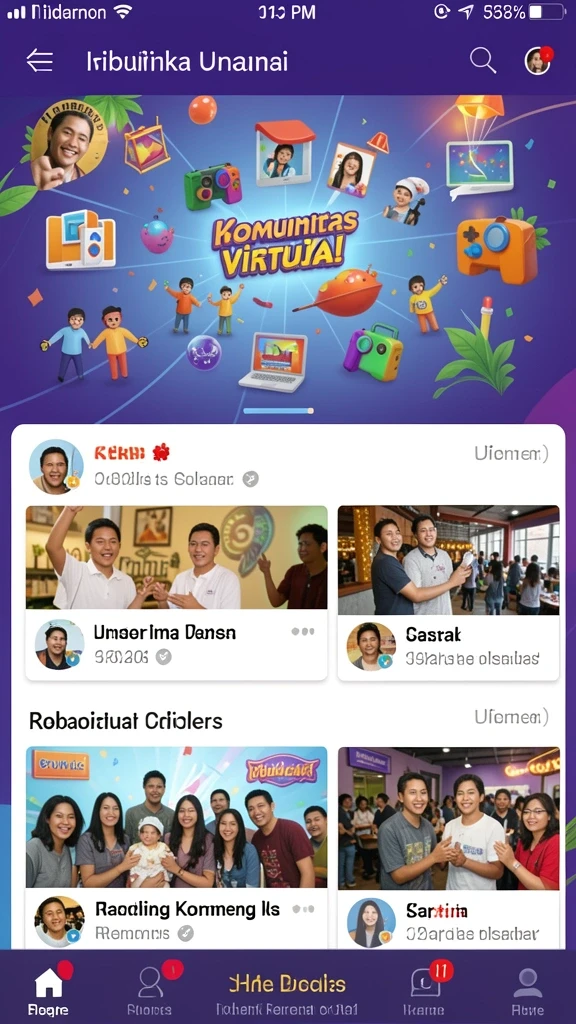 Komunitas aktif yang membuat pengalaman bermain semakin seru.