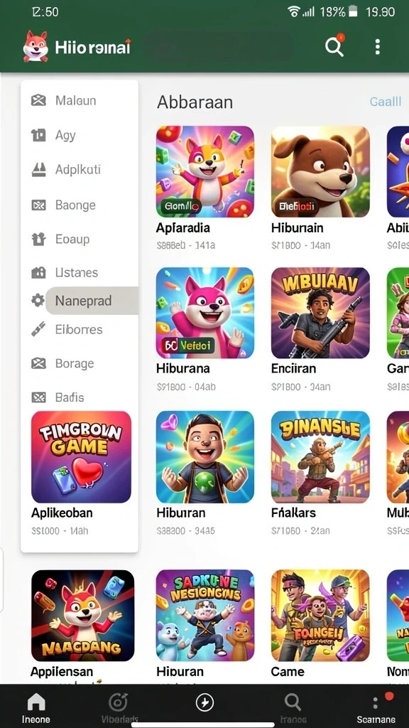 Tampilan awal SENGTOTO dengan berbagai pilihan permainan slot.