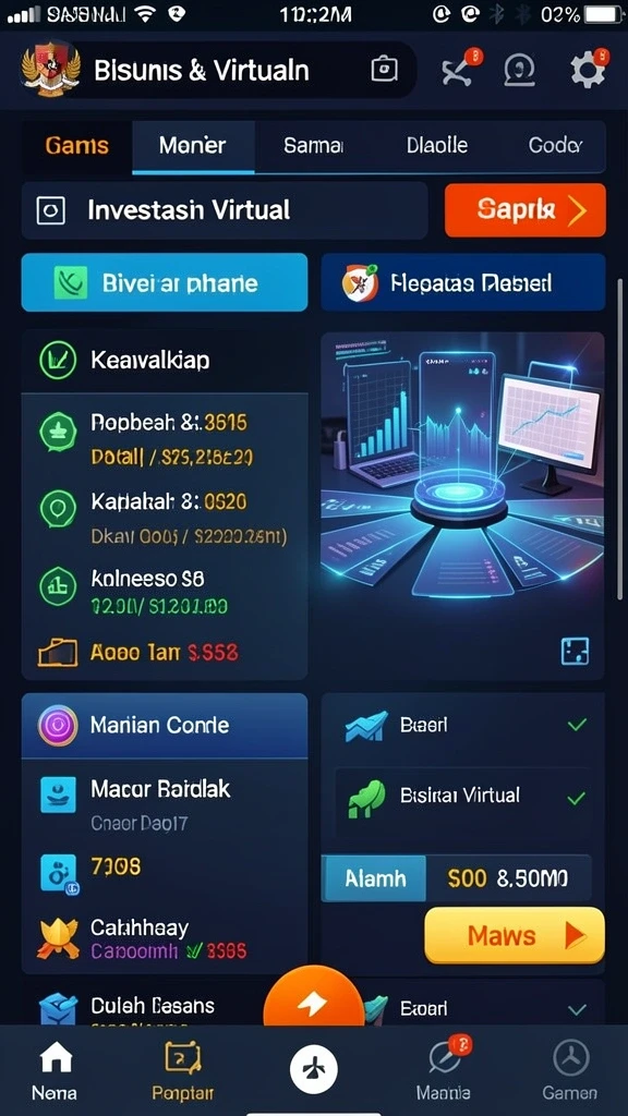 Tampilan grafis yang menarik dalam permainan.