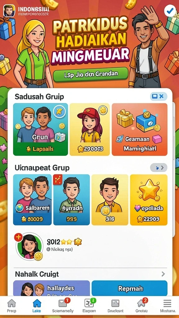 Tampilan menarik dengan tema slot yang beragam.
