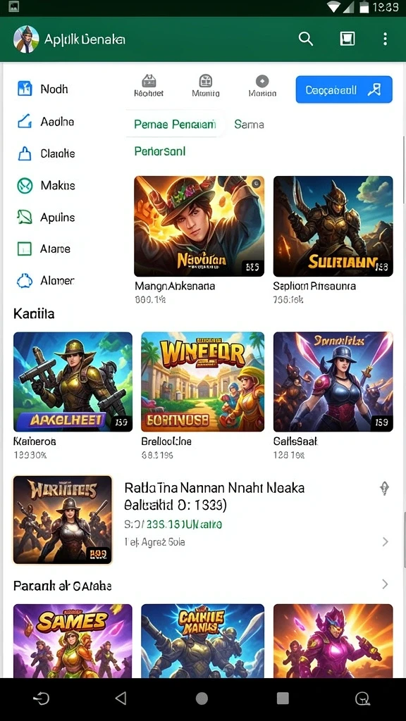 Screenshot dengan tema permainan slot yang menarik.
